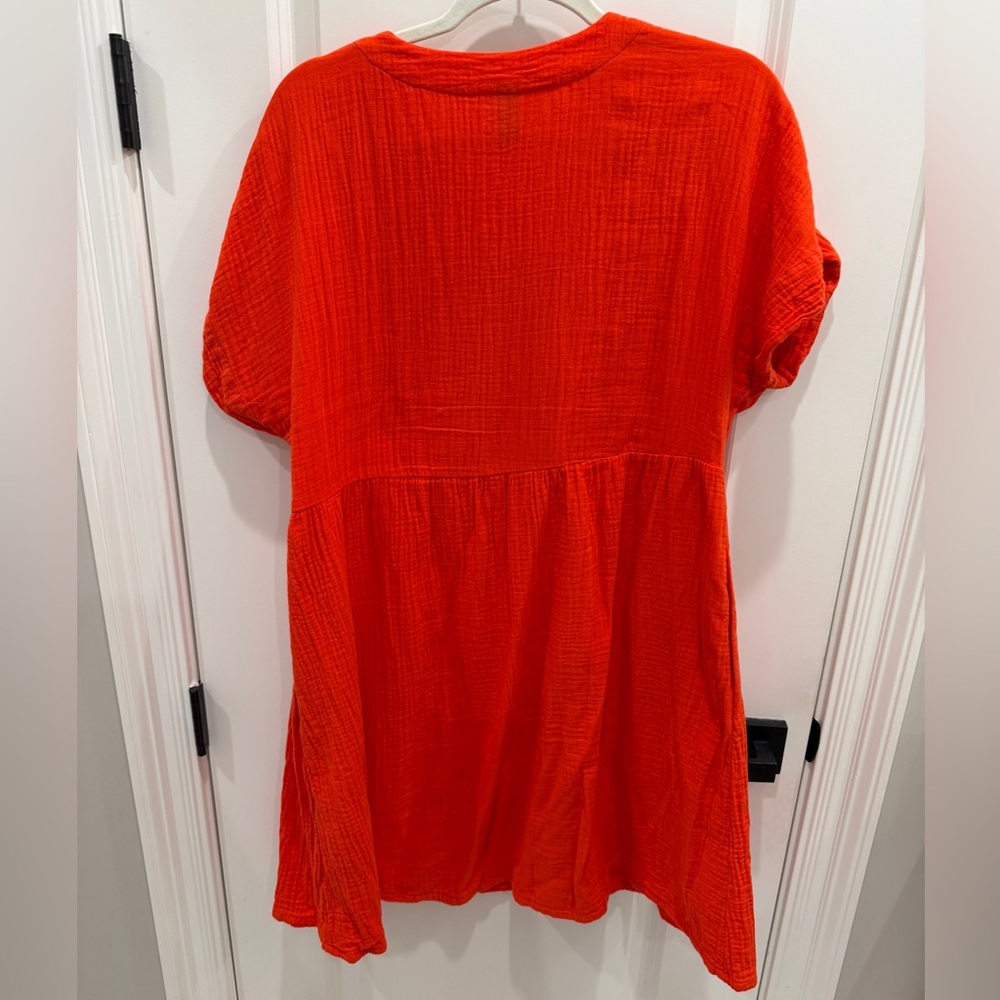 Universal Thread Bold Coral Dress - Picture 2 of 4